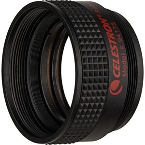 Celestron f/6.3 Reducer Corrector for C Series Telescopes & T-Adapter with SCT 5, 6, 8 with 9.25, 11, 14, Black (93633-A)