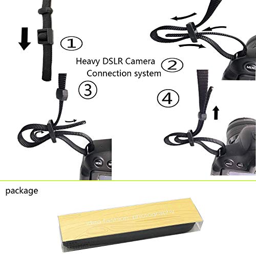 CHMETE Washable Soft Neoprene Camera Neck Strap (Black)