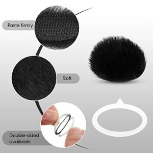 Nezyo 10 Pieces Camera Mic Windscreen Furry Camera Wind Muff Wind Cover Built in Microphone Outdoor Wind Filter for DSLRs Mic Outdoor Windshield