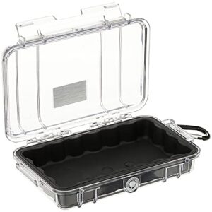 Pelican 1040 Micro Case (Black/Clear), Model:1040-025-100