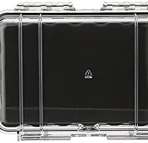 Pelican 1040 Micro Case (Black/Clear), Model:1040-025-100