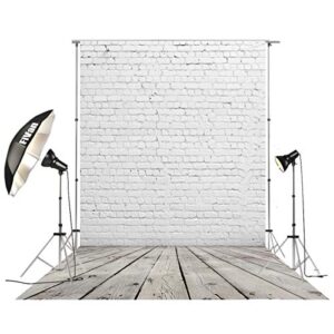 huayi 5’x10′ vinyl backdrop for photo studio pictures home decoration diy food background brick and wood floor d-2504