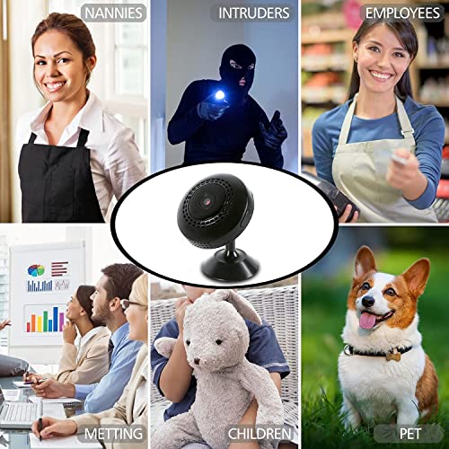 Mini Spy Camera WiFi Wireless Hidden Cameras for Home Security Surveillance with Video 1080P Small Portable Nanny Cam with Phone App, Motion Detection, Night Vision for Indoor Outdoor Small Camera