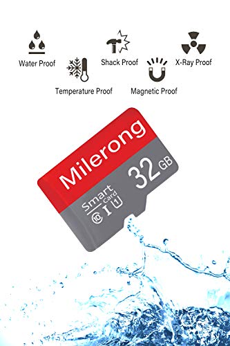 Milerong 32GB Micro SD Card, Ultra MicroSDHC UHS-I Memory Card - 98MB/s, C10, U1, Full HD V10, Ultra High Speed TF Card for Smart Phone/Bluetooth Speaker/Dash Cam