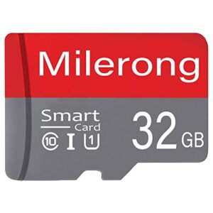 Milerong 32GB Micro SD Card, Ultra MicroSDHC UHS-I Memory Card - 98MB/s, C10, U1, Full HD V10, Ultra High Speed TF Card for Smart Phone/Bluetooth Speaker/Dash Cam