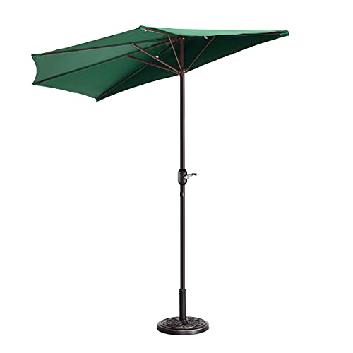 Pure Garden 327425IKV Patio Umbrella, Forest Green