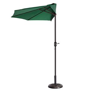 Pure Garden 327425IKV Patio Umbrella, Forest Green