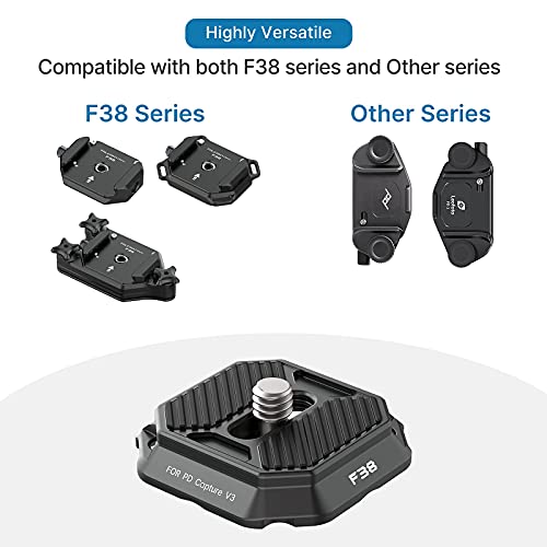 Ulanzi New Version F38 Quick Release Plate 2-in-1, FALCAM F38 Quick Release System QR Plate Camera Tripod Mount Adapter Compatible with PD and F38 (New Version Top Plate, Base Mount NOT Include)