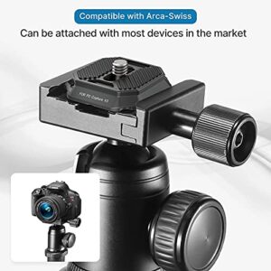 Ulanzi New Version F38 Quick Release Plate 2-in-1, FALCAM F38 Quick Release System QR Plate Camera Tripod Mount Adapter Compatible with PD and F38 (New Version Top Plate, Base Mount NOT Include)