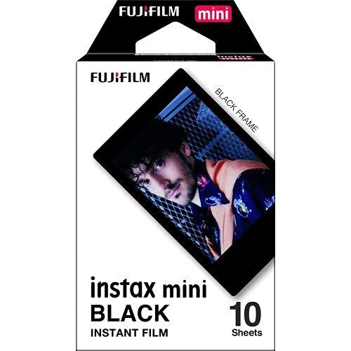 Fujifilm Instax Mini 8 Instant Film 2-Pack (20 Sheets) Value Set for Fujifilm Instax Mini 8 Cameras - Black