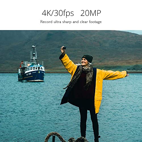 AKASO EK7000 Pro 4K Action Camera with Touch Screen EIS Adjustable View Angle Web Underwater Camera 40m Waterproof Camera Remote Control Sports Camera with Helmet Accessories Kit