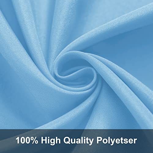 Joccun 8X10 FT Light Blue Backdrop Background for Photography,Polyester Backdrop Curtain Background Screen for Photography,Photoshoot,Video Recording,Studio(8X10ft,Light Blue)