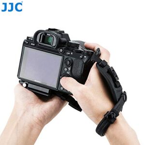 JJC Pro Hand Grip Strap for Mirrorless Camera, W/Arca Type Plate, Camera Hand Strap for Canon EOS R Rp Nikon Z6 Z7 Panasonic S1 S1R Sony A7 A7R A7S II III a6500 a6400 a6300 Fuji X-T3 X-T2 X-T3 X-T2