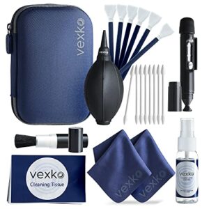 vexko camera cleaning kit for dslr cameras – ideal cleaner for professional camera, sensor, lens and lcd screen. compatible with canon, nikon, sony, pentax, panasonic