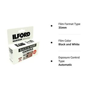 Ilford XP2 Super Single Use Camera with Flash (27 Exposures) Black and White Film 2-Pack