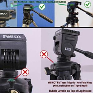 DaVoice 41mm Tripod Quick Release Plate Camera Mounting Parts Replacement for Ambico V-0552 V-0554, Sunpak 7500 Pro 7500tm 7575, Kalimar Pro-Tech V-40, Samsonite 1100 2601 Quantaray Tripod Mount 1 5/8