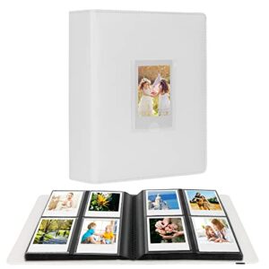 288 vertical photos for instax mini photo album, front window, polaroid book album 2×3 for fujifilm instax mini film 11 9 8 40, polaroid 300, hp sprocket, k-pop photocards (white)