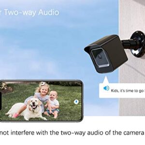 PEF Mount for All-New Wyze Cam V3 ONLY, Weatherproof Protective Cover and 360 Degree Adjustable Wall Mount Solid Housing for Wyze V3 Outdoor Indoor Smart Home Camera System (Black, 2 Pack)