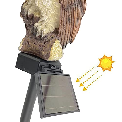 Solar Garden Lawn Light,Led Owl Shape Waterproof Outdoor Landscape Pathway Lamp for Yard Patio Home Festival Decor(White)