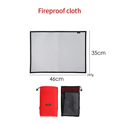Yuehuamech Fire Pit Mat BBQ Fireproof Mat Portable Silicone-Coated Under Grill Floor Protector Mat Fire Resistant Pad Blanket for Outdoor Camping BBQ Protect Lawn Garden Patio Backyard