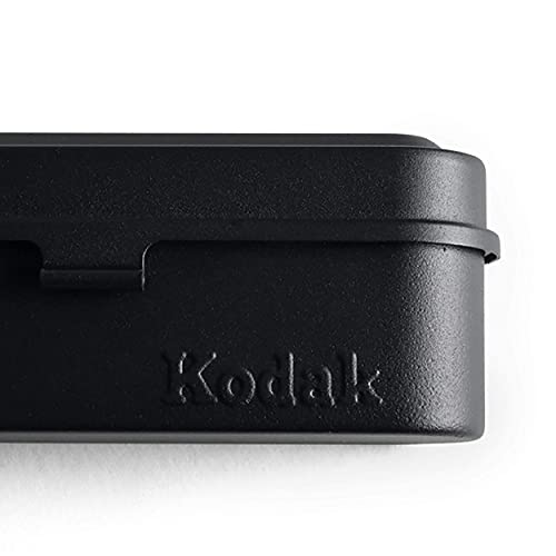 KODAK Film Case - for 5 Rolls of 35mm Films - Compact, Retro Steel Case to Sort and Safeguard Film Rolls (Black) (Film is not Included)