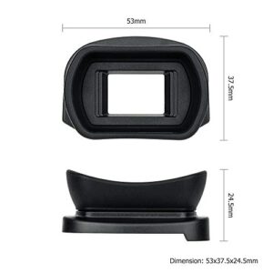 Soft Silicon Camera Viewfinder Eyecup Eyepiece Eyeshade for Canon EOS 5DM4 5DM3 5DS 5DSR 7DM2 7D, EOS 1D X Mark II, 1D X, 1Ds Mark III, 1D Mark IV, 1D Mark III Replaces Canon Eg Eye Cup