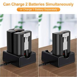 NANW Battery Charger Station Compatible with Video Doorbell 4/3/2/3 Plus, Spotlight Cam Battery, Peephole Cam & Stick Up Cam Battery (Batteries NOT Included), Portable Dual Port Charging