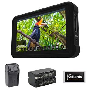 atomos shinobi 5.2″ 4k hdmi monitor bundle with lithium-ion battery, ac/dc charger & screen cleaning (5-pack)