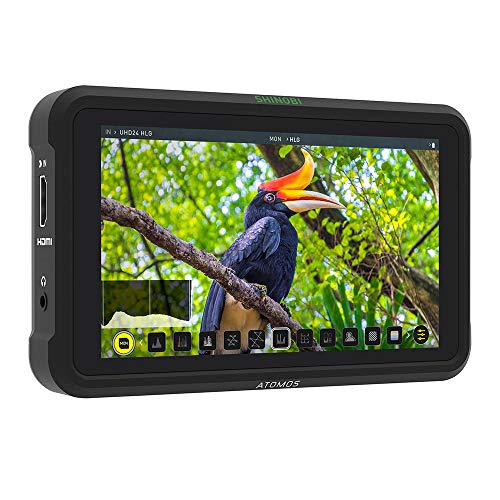 Atomos Shinobi 5.2" 4K HDMI Monitor Bundle with Lithium-Ion Battery, AC/DC Charger & Screen Cleaning (5-Pack)