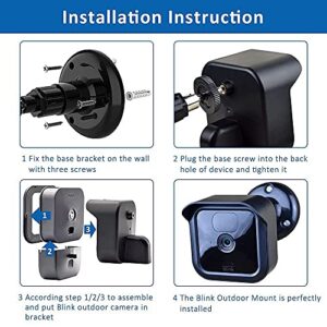 All New Blink Outdoor Camera Mount Bracket,2 Pack Full Weather Proof Housing/Mount with Blink Sync Module Outlet Mount for Blink Outdoor Cameras Security System(Blink Camera not Included)