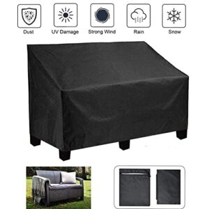 BAILIP Garden Bench Cover 2/3/4 Seater Waterproof Anti-UV Heavy Duty Bench Cover Patio Long Protective Chair Cover Outdoor