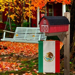 AVOIN Mexican MX National Garden Flag Vertical Double Sized, Día de independecia Yard Outdoor Decoration 12.5 x 18 Inch