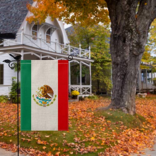 AVOIN Mexican MX National Garden Flag Vertical Double Sized, Día de independecia Yard Outdoor Decoration 12.5 x 18 Inch