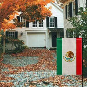 AVOIN Mexican MX National Garden Flag Vertical Double Sized, Día de independecia Yard Outdoor Decoration 12.5 x 18 Inch