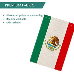 AVOIN Mexican MX National Garden Flag Vertical Double Sized, Día de independecia Yard Outdoor Decoration 12.5 x 18 Inch