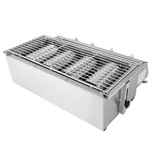 Stainless Steel Gas Grill BBQ Stove, 2 Burner Portable Gas BBQ Grill Tabletop Gas Grill Outdoor Patio Garden Barbecue Grill Cooking Camping or Tailgating