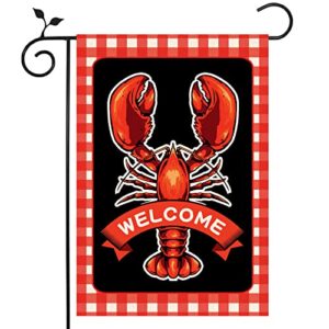 nepnuser crawfish boil garden flag let’s cray birthday party indoor outdoor lawn front yard welcome sign decoration
