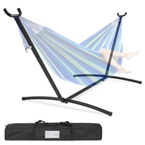 her majesty hammock portable durable and stable best stands for indoor or outdoor, backyard decor bed lawn garden steel premium carrying case patio