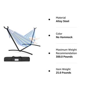 Her Majesty Hammock Portable Durable and Stable Best Stands for Indoor or Outdoor, Backyard Decor Bed Lawn Garden Steel Premium Carrying Case Patio