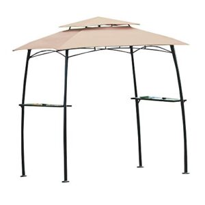 garden winds replacement canopy top cover for the curved leg dome grill gazebo – riplock 350