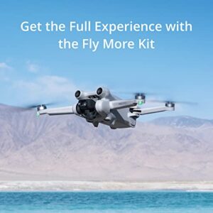 DJI Mini 3 Pro Fly More Kit, Includes Two Intelligent Flight Batteries, a Two-Way Charging Hub, Data Cable, Shoulder Bag, Spare propellers, and Screws ,Black