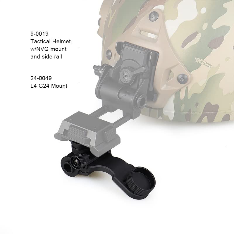 Canis LATRANS PVS 14 Mount Night Vision Goggles NVG Mount Dovetail J Arm Rhino Mount Compatible with All Models of PVS-14