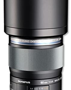 OM SYSTEM OLYMPUS M.Zuiko Digital ED 60mm F2.8 Macro For Micro Four Thirds System Camera, Weather Sealed Design, Focus Limit Switch Bright