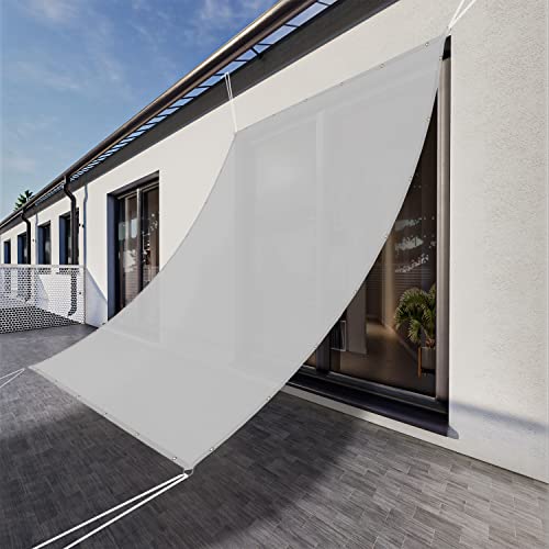 INFRANGE Waterproof Light Gray 3' x 15' Sun Shade Sail Pergola Replacement Straight Edge with Grommets, 95% UV Blockage UV & Water Resistant, for Outdoor Patio Garden Carport - Customized