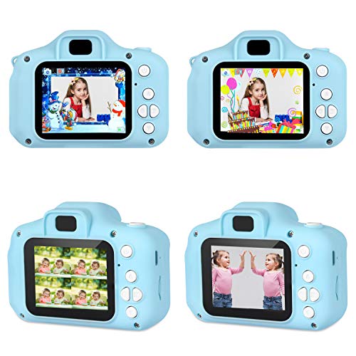 Dartwood 1080p Digital Camera for Kids with 2.0” Color Display Screen & Micro-SD Card Slot for Children - 32GB SD Card Included (Blue)