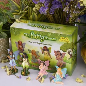 Simple Creativity Fairies for Fairy Garden Miniatures Accessories Outdoor and Indoor Decor, Funday Miniature Doll Figurines Supplies Fairy House Mini Figures for Kids