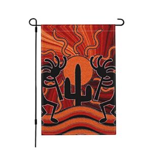 hicyyu southwestern cactus southwest native double sided garden flag outdoor decorative for various party in any season 12×18 inch, 18 in x12 in , 18 in x12 in