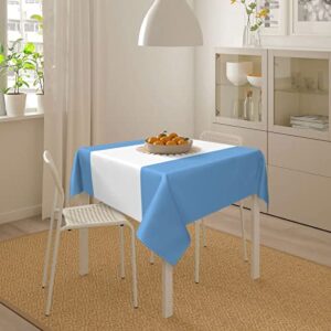 LIICHEES Flag of Argentina Tablecloth Kitchen Dining Room 54"x54" Square Washable Table Cover Outdoor Garden Picnic Tablecloths