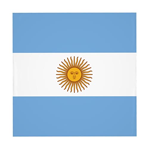 LIICHEES Flag of Argentina Tablecloth Kitchen Dining Room 54"x54" Square Washable Table Cover Outdoor Garden Picnic Tablecloths