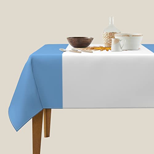 LIICHEES Flag of Argentina Tablecloth Kitchen Dining Room 54"x54" Square Washable Table Cover Outdoor Garden Picnic Tablecloths